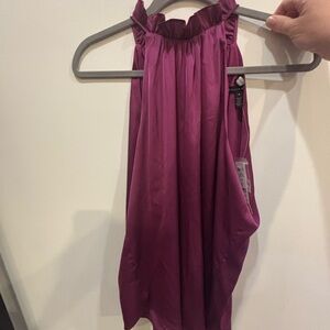 White House Black Market Fuchsia sleeveless top